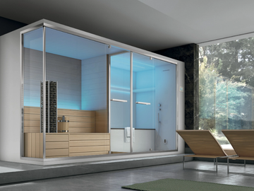 OLIMPO - Sauna / turkish bath with bathub by Gruppo Geromin - view 2